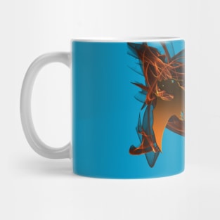 Dragon From The Ashes on Teal Mug